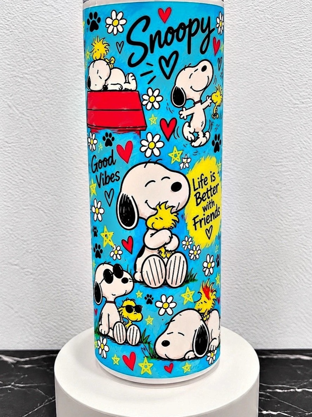 Snoopy Blue Friends Tumbler
